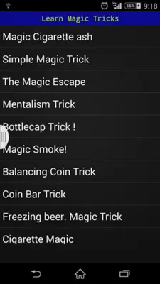 Learn Magic Tricks android App screenshot 0